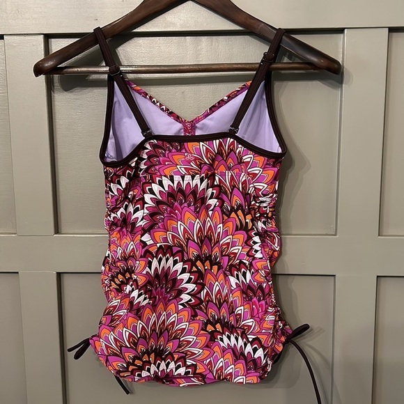 PRANA Tankini Swim Top Convertible Straps Adjustable Sides Size Small - Picture 5 of 6